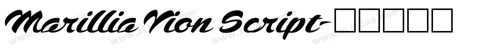 Marillia Vion Script字体转换
